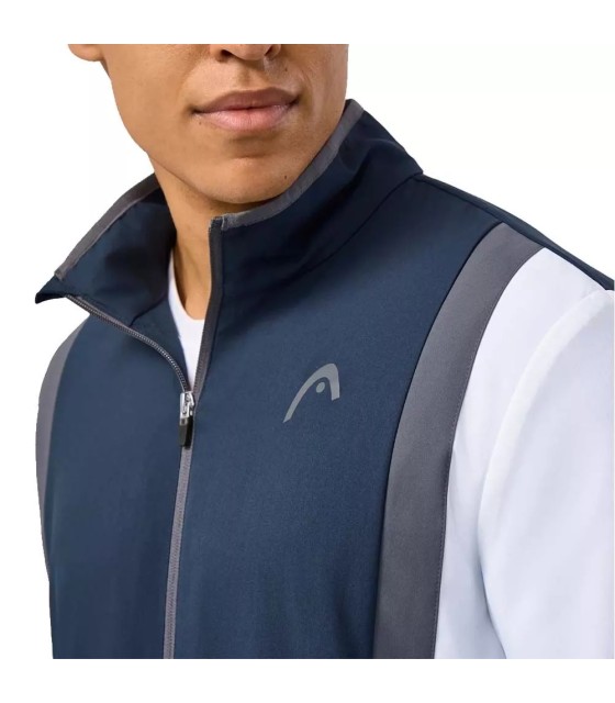Head Club 25 Jacke mit Reißverschluss Marineblau Weiß | IPONTENNIS