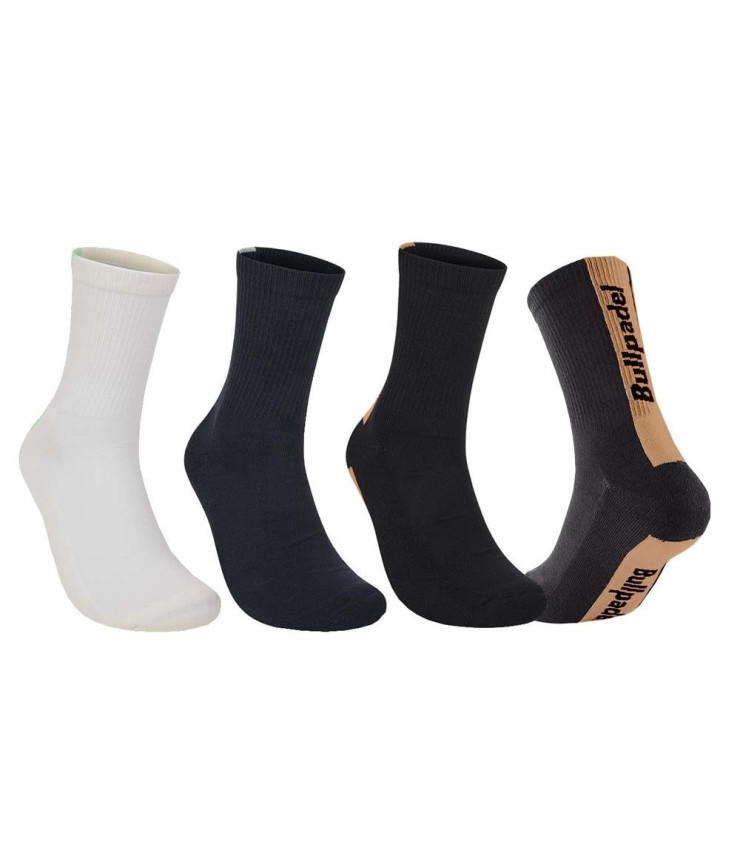 Bullpadel-Socken BP265 Schwarz / Navy / Weiß (3 Paare) 1