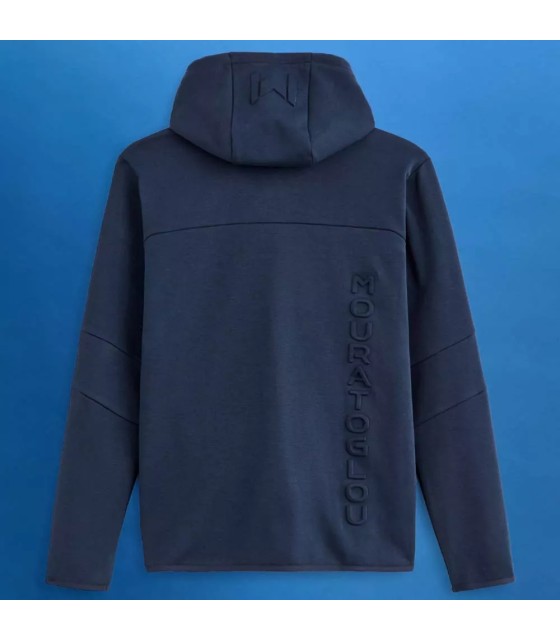 Sweat à capuche Mouratoglou bleu marine | Ipontennis