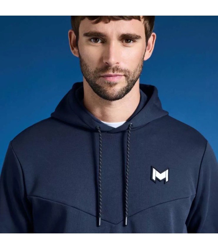 Felpa con cappuccio Mouratoglou blu navy | Ipontennis