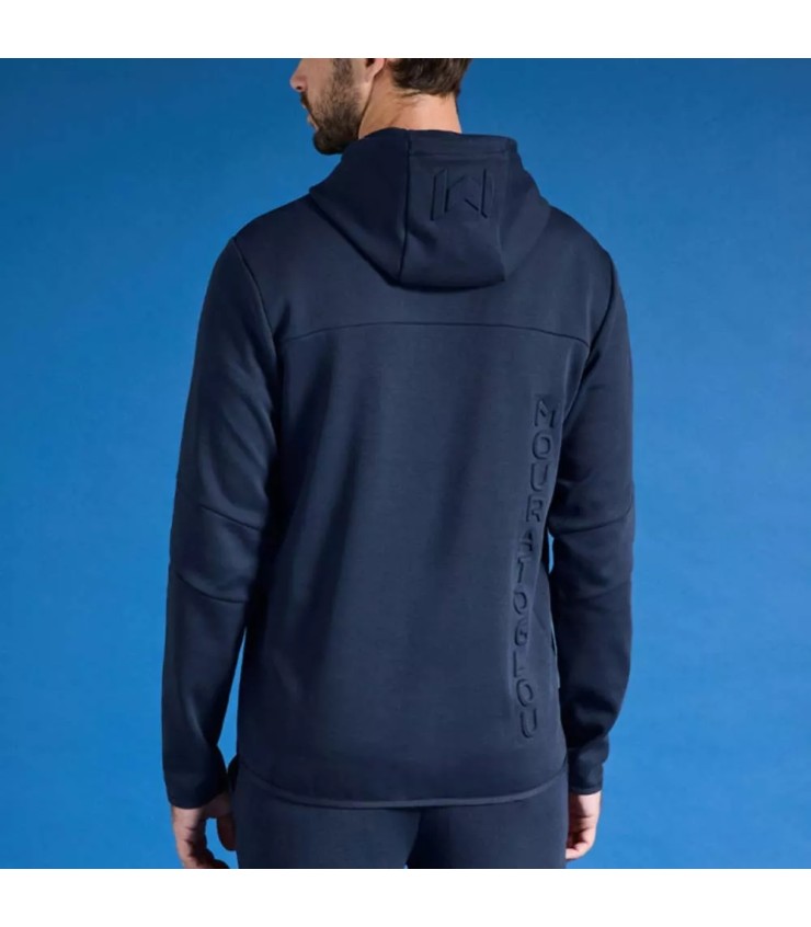 Sweat à capuche Mouratoglou bleu marine | Ipontennis