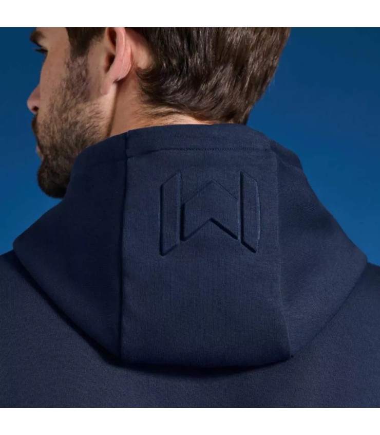Sweat à capuche Mouratoglou bleu marine | Ipontennis