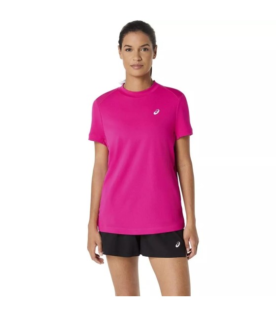 Camiseta Asics Court SS Mulher Rosa 1