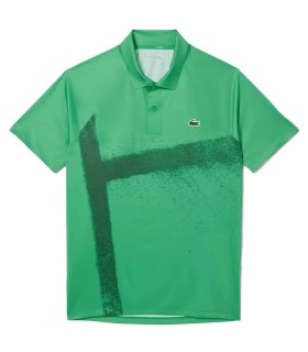 Polo Lacoste Tenis Novak Djokovic Player Verde / Blanco 1