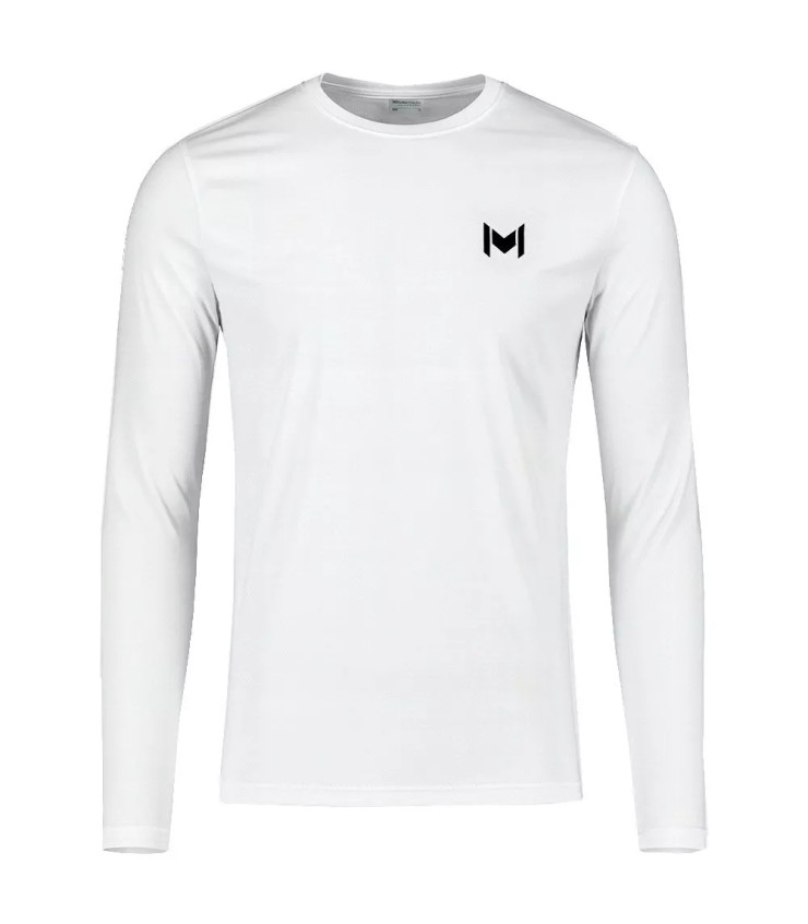T-shirt de manga comprida de mouratoglou branco 1