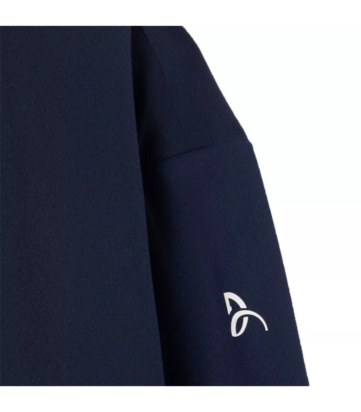 Navy Blue Jacket White Lacoste Tennis x Novak Djokovic