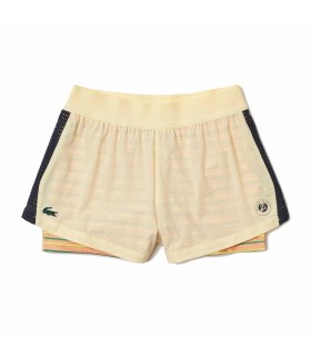 Court Lacoste Performance Roland Garros Jaune Femme 1