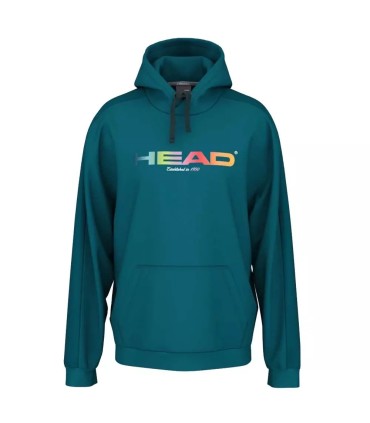 Sweat à capuche Head Rally couleur vert sarcelle | IPONTENNIS
