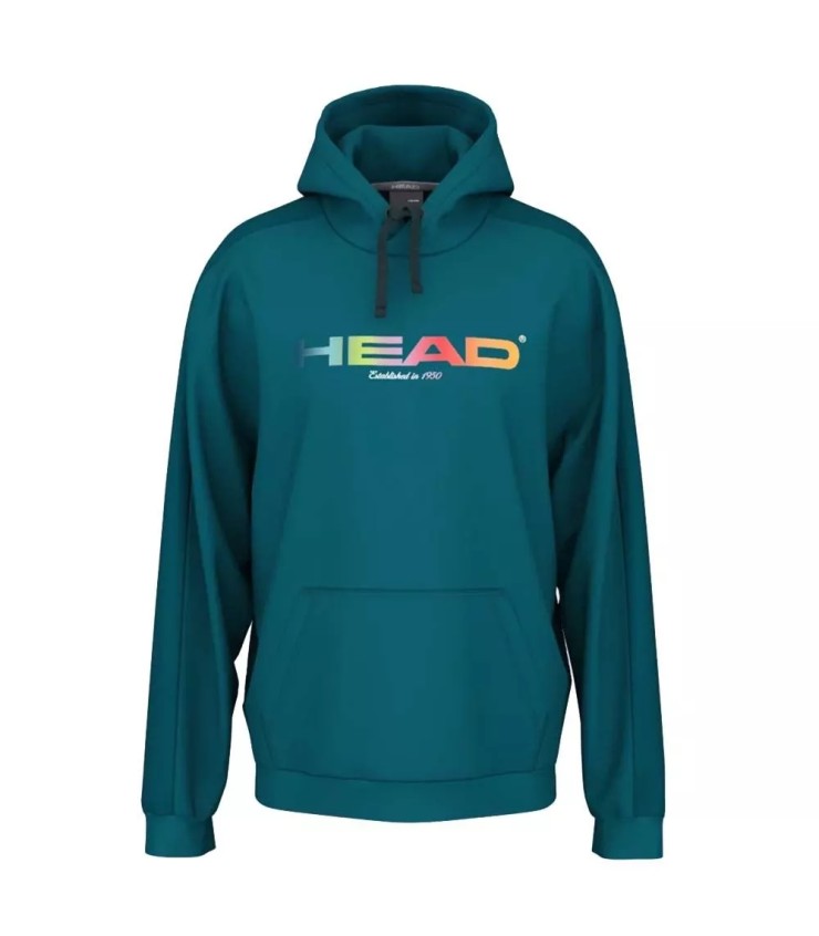 Sudadera con capucha Head Rally color verde azulado 1