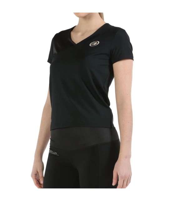 Camiseta Bullpadel Mujer Pital Negro 1