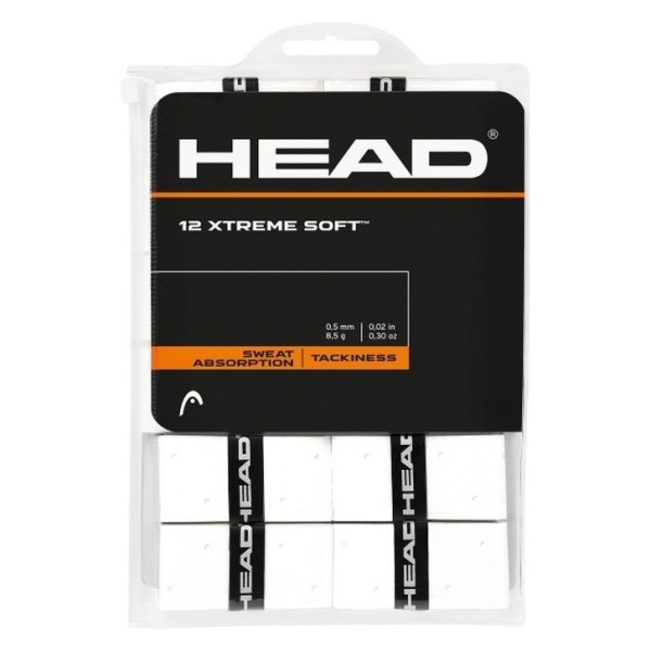 OVEGRIP HEAD EXTREME SOFT WHITE X12