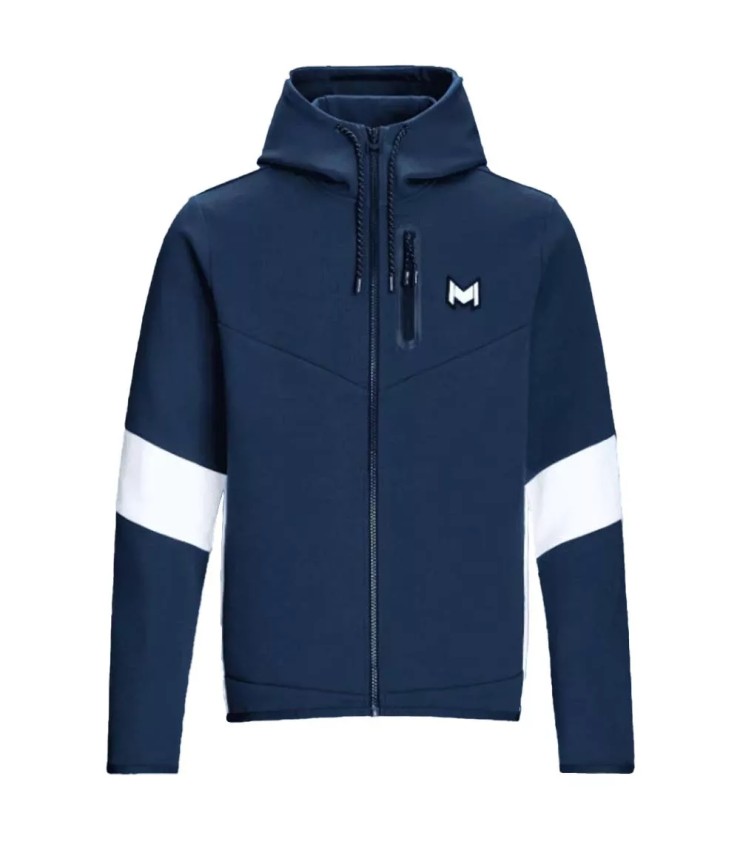 Mouratoglou navy blue hooded jacket | Ipontennis