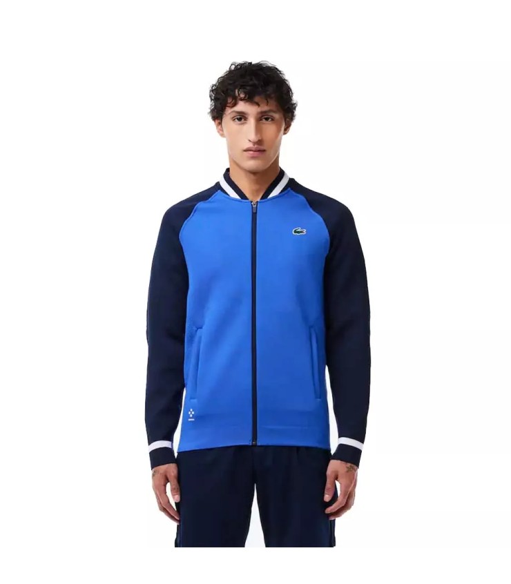 Marineblaue Jacke von Lacoste Tennis x Daniil Medvedev. | Ipontennis