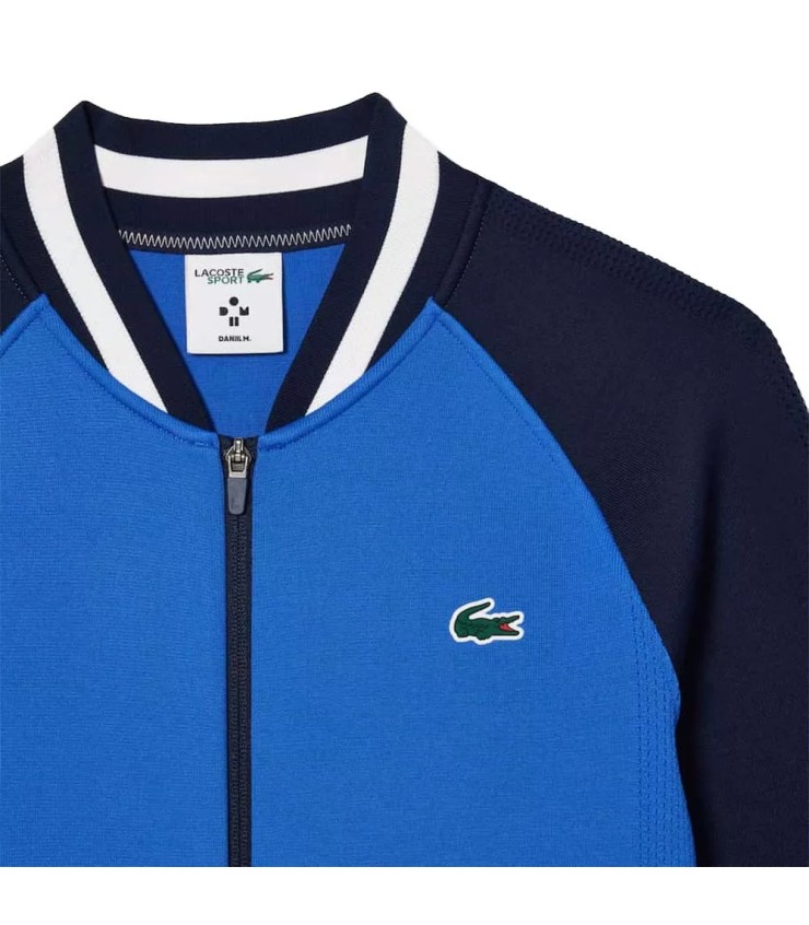 Giacca blu navy di Lacoste Tennis x Daniil Medvedev. | Ipontennis