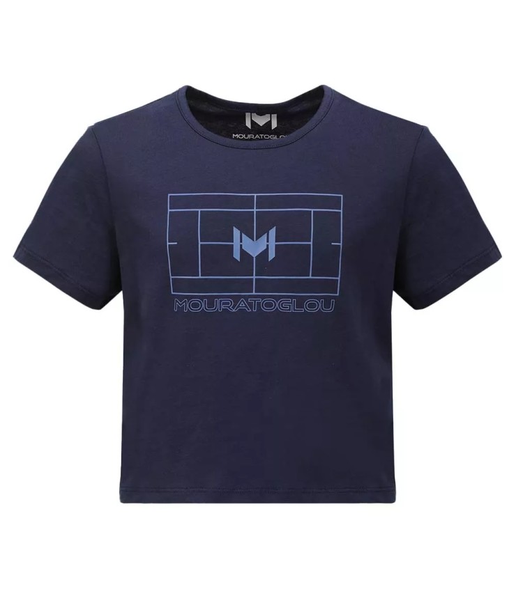 T-shirt Mouratoglou Training Blue Blue Girl 1