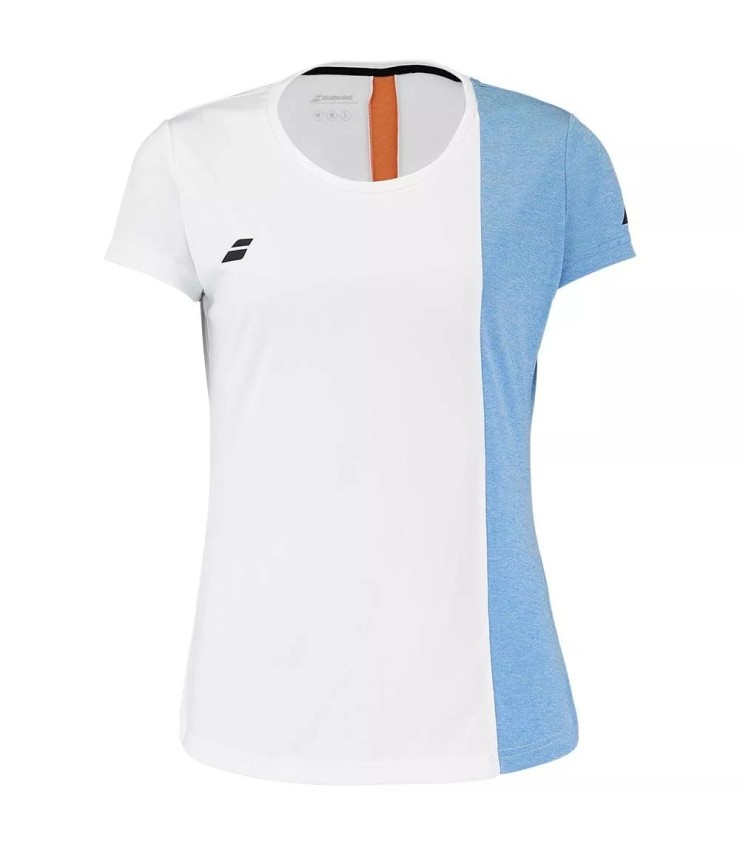 T-shirt Babolat Play Cap Pouco branco / laranja 1