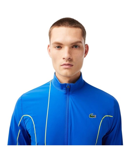 Lacoste Sport New York Novak Djokovic Blue Jacket | IPONTENNIS