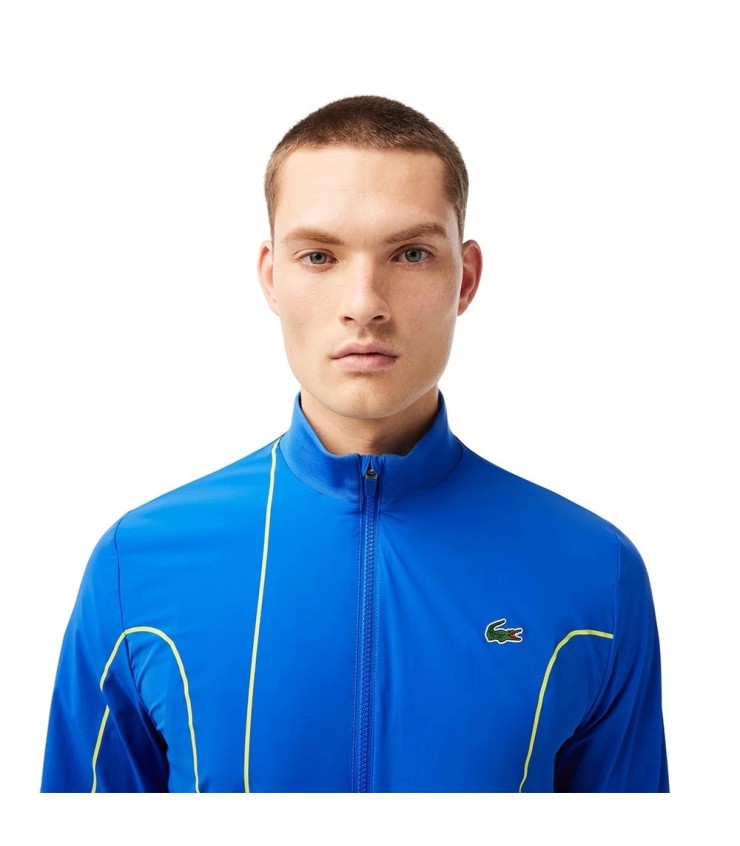 Blaue Jacke von Lacoste Sport New York Novak Djokovic | Ipontennis