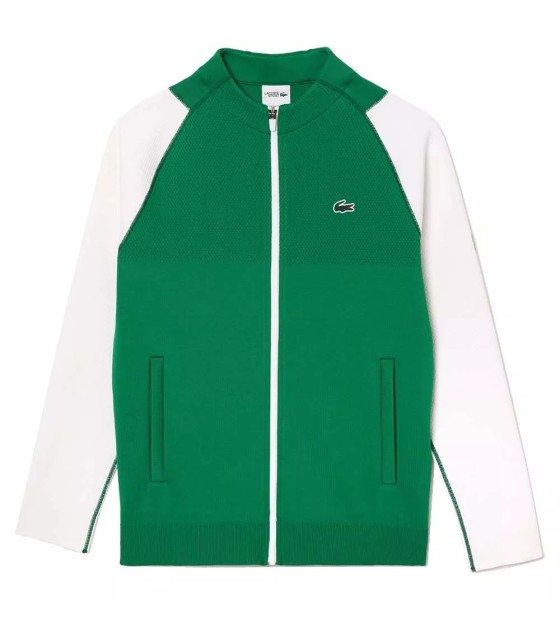 Chaqueta Verde / Blanca de Tenis de Lacoste Novak Djokovic 1