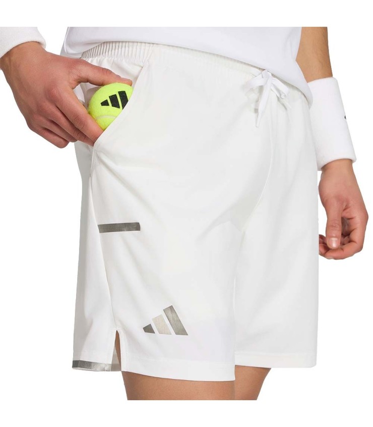 Adidas pro 2n1 calças curtas londres branco 4
