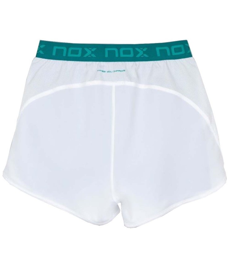 NOX Pro Shorts Femme Blanc / Green 2