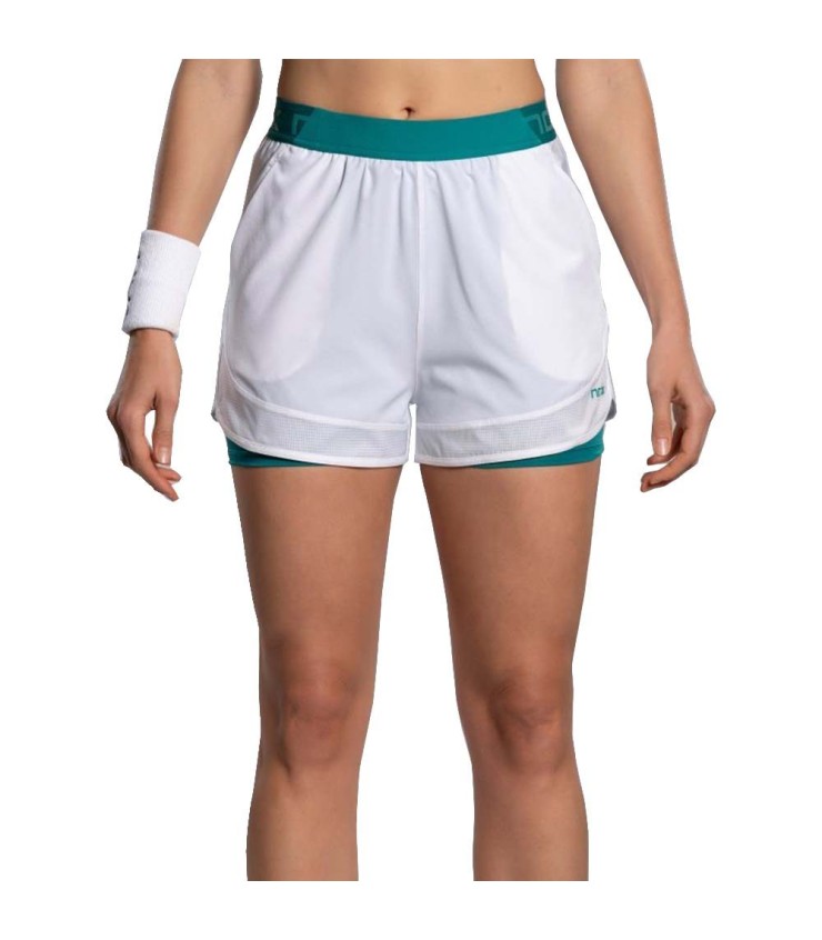 Nox Pro Shorts Feminino Branco / Verde 3
