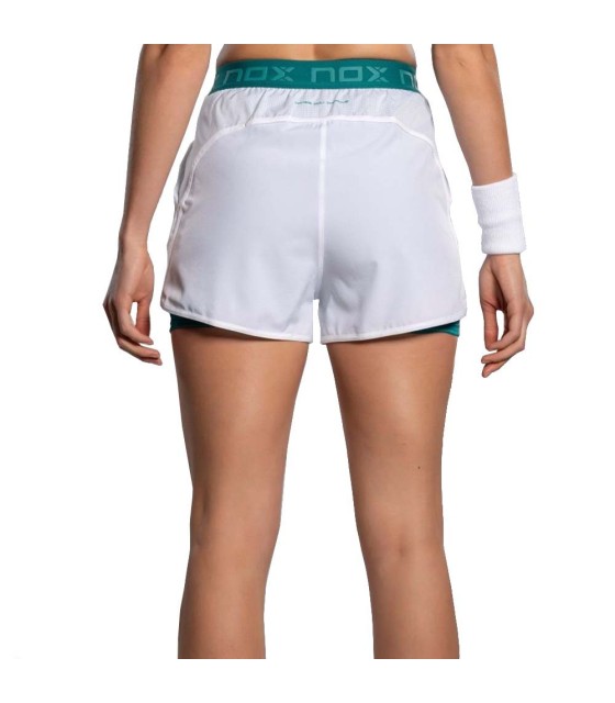 Nox Pro Shorts Feminino Branco / Verde 4