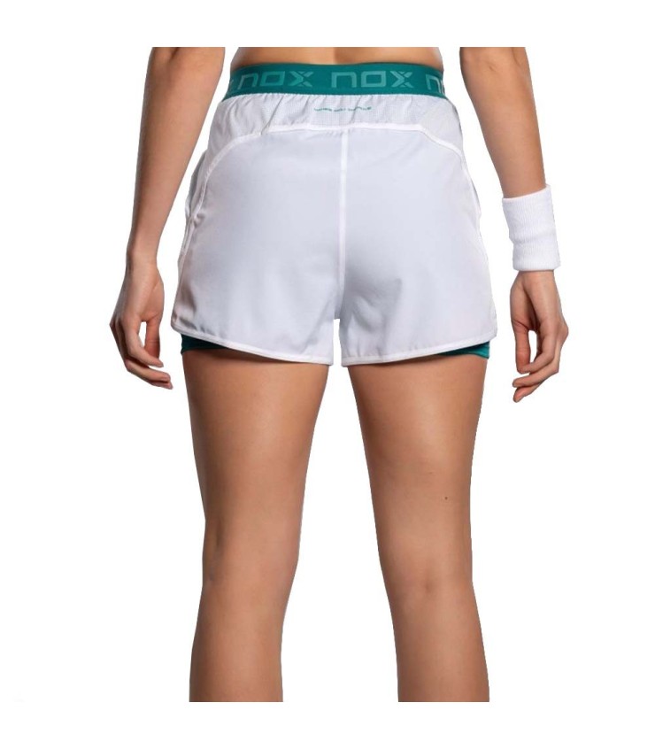 NOx Pro Shorts Femme Blanc / Green 4