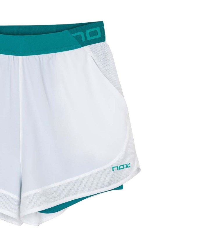 Nox Pro Shorts Feminino Branco / Verde 5