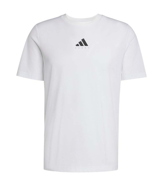 Adidas padel t-shirt branco gráfico 1