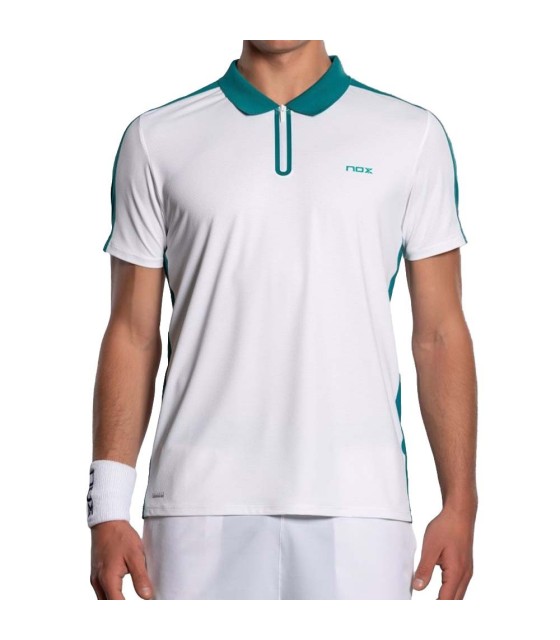 Polo NOX Pro Blanc / Vert 3