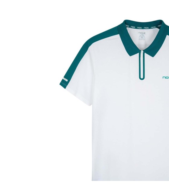 Polo NOX Pro Blanc / Green 5