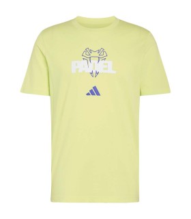 T-shirt adidas paddle amarelo gráfico 1