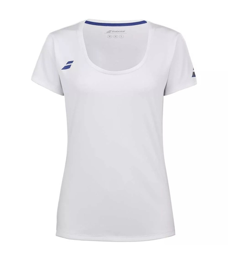 Damen Weißes T-Shirt Babolat Play Cap