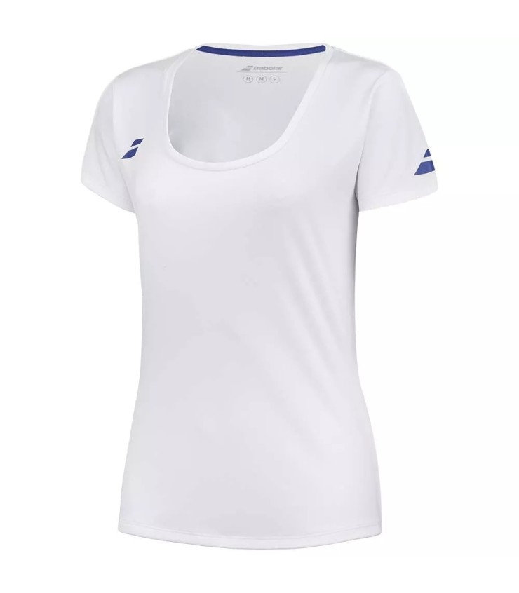 Camiseta Branca Mulher Babolat Play Cap