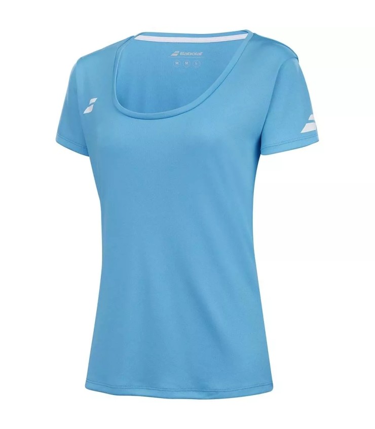 Camiseta Feminina Babolat Play Cap Azul Claro