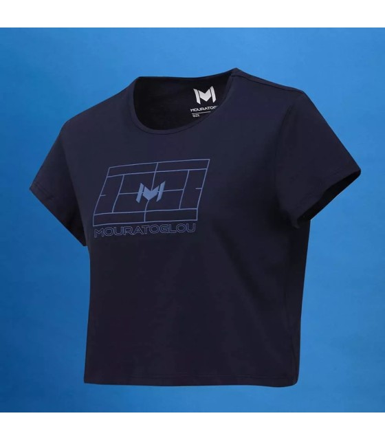 Camiseta de Treino para Mulher Mouratoglou Azul Marinho | Ipontennis