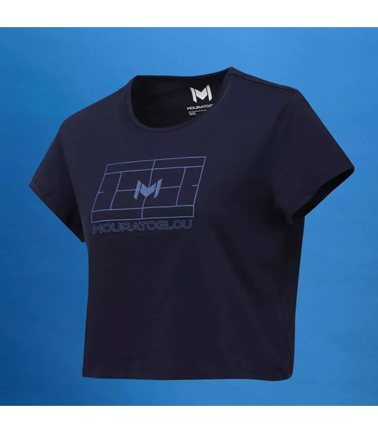 Mouratoglou Training Woman T-shirt Navy Blue | IPONTENNIS
