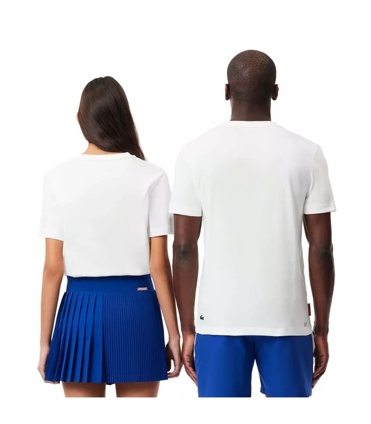 Lacoste Sport Roland Garros Unisex White T-shirt | IPONTENNIS