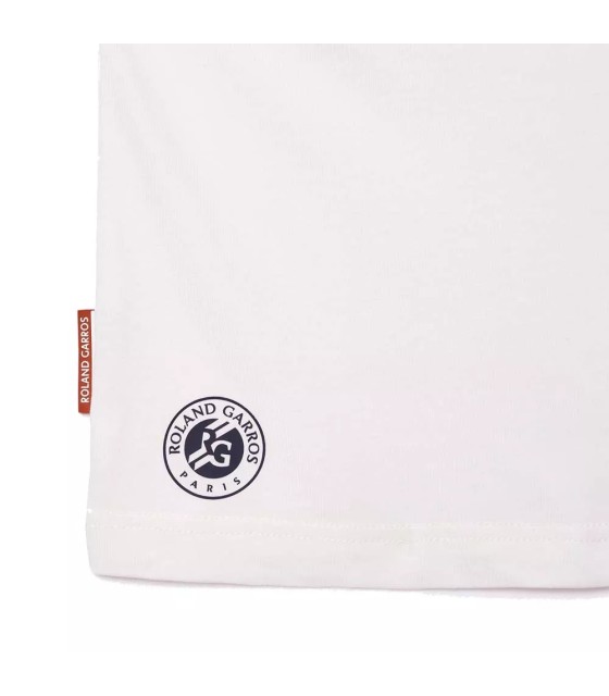Unisex Weißes T-Shirt Lacoste Sport Roland Garros | Ipontennis