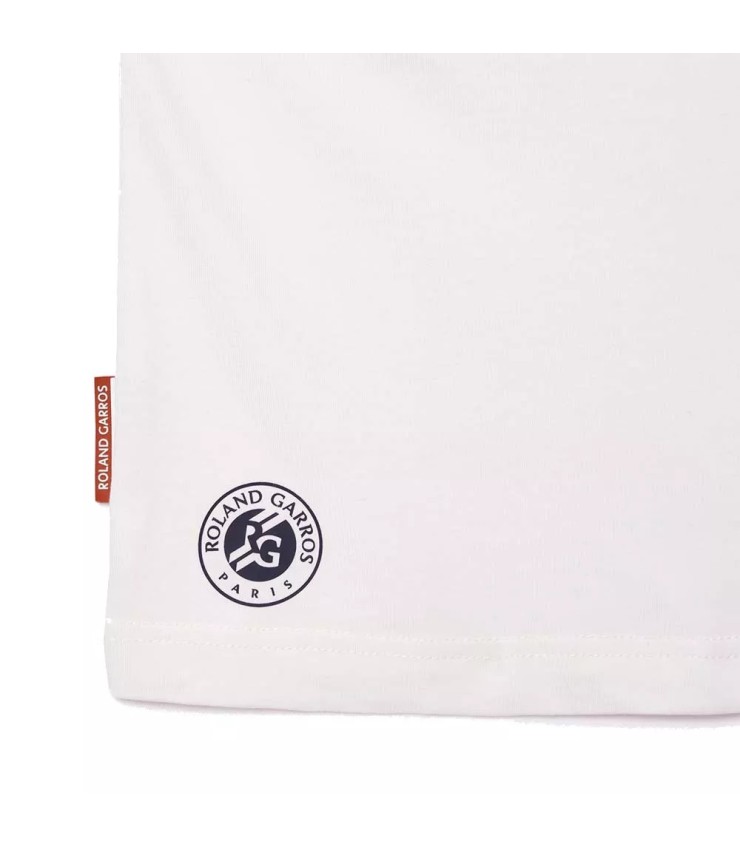 Camiseta Unisex Blanca Lacoste Sport Roland Garros 5