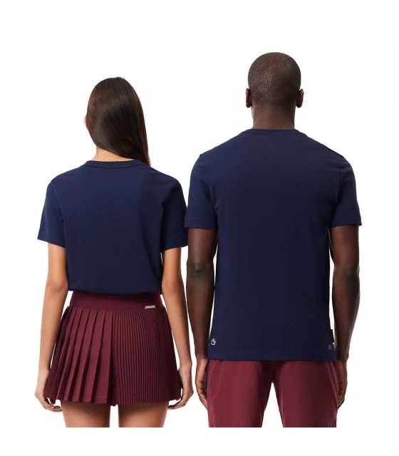 Camiseta Unissex Azul Marinho Lacoste Sport Roland Garros | Ipontennis
