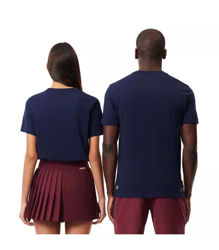 Lacoste Sport Roland Garros Unisex Navy Blue T-shirt | IPONTENNIS