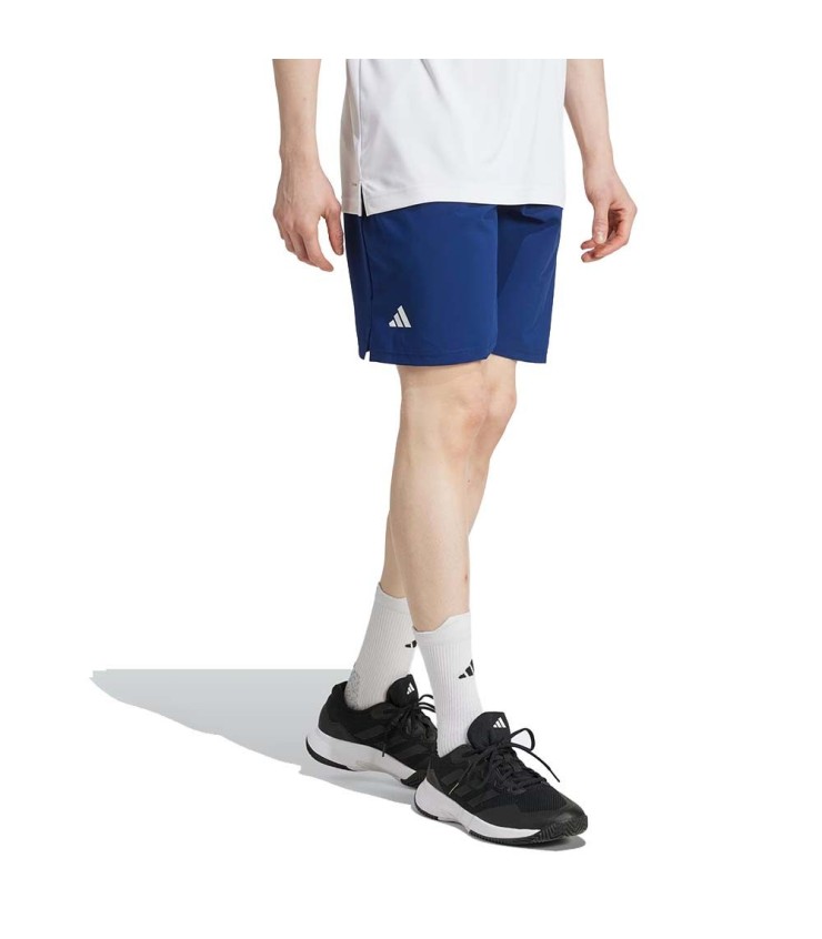 Curto Adidas estiramento Club Climacool Azul escuro 4