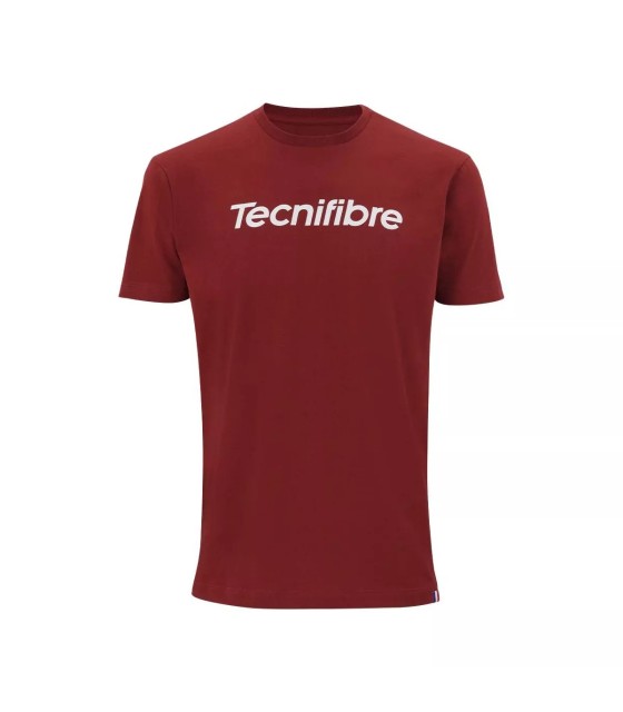 Technifibre equipe algodão vermelho t-shirt 3