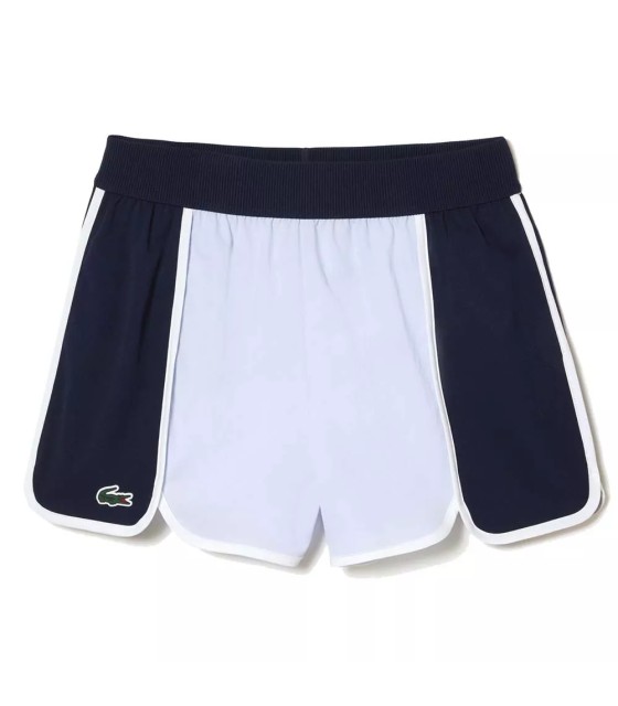 Lacoste Sport Color-Block Shorts Women Blue | IPONTENNIS