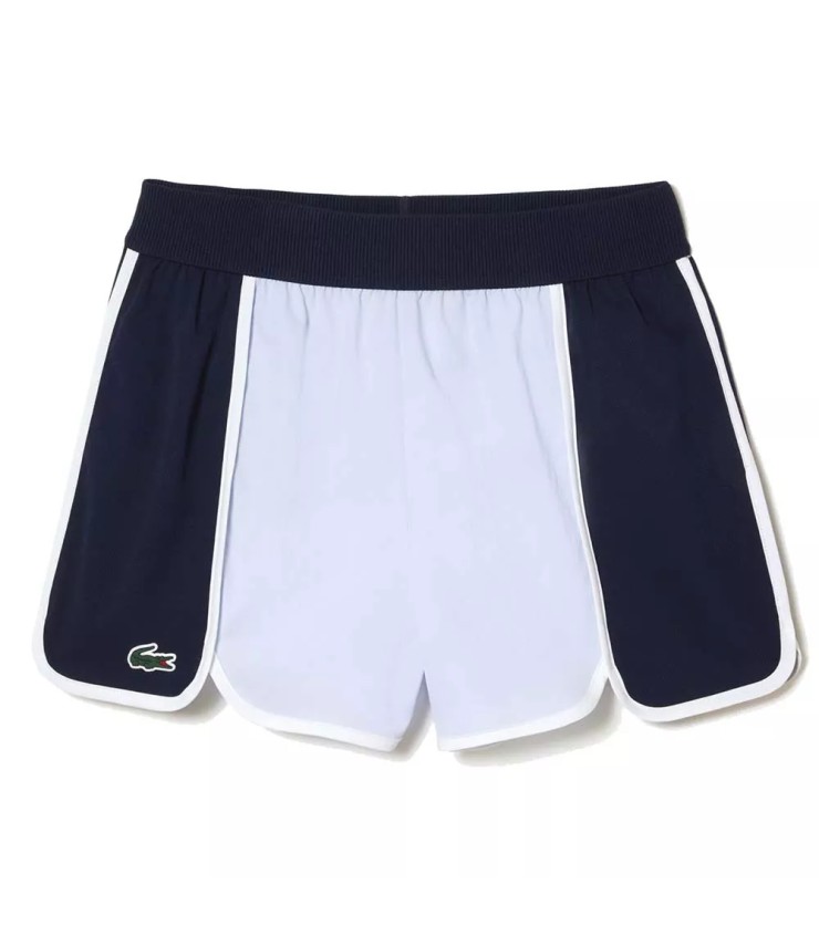Short deportivos de bloques de color para mujer en azul de Lacoste 1