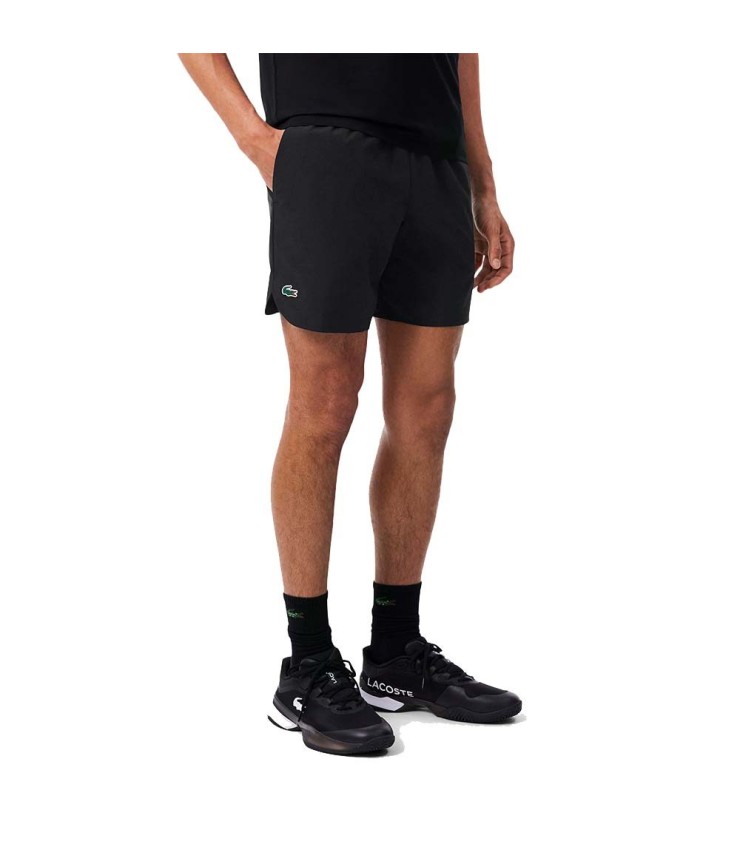 Short Lacoste Tenis x Novak Djokovic On Court Negro 2
