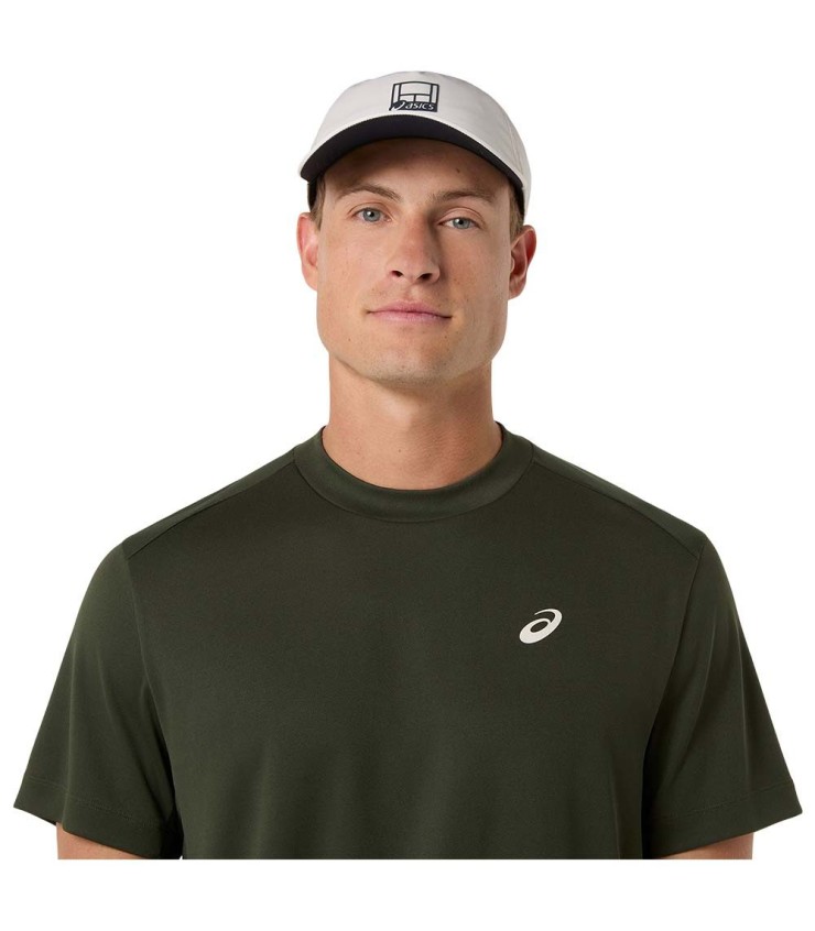Camiseta Court da Corte de Asics SS Green Khaki 4