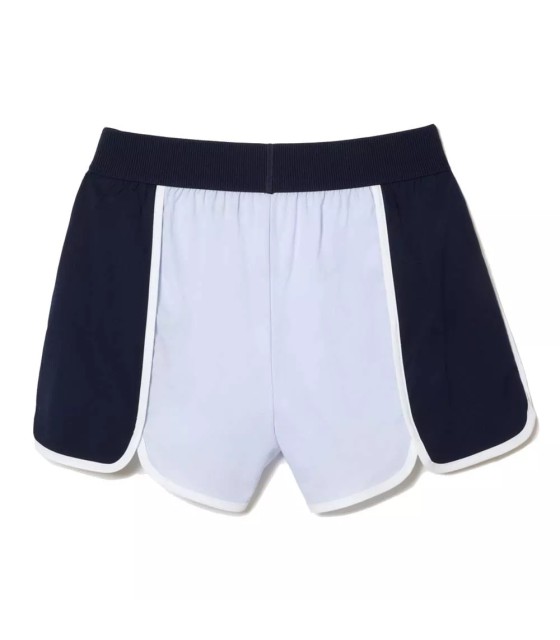 Short deportivos de bloques de color para mujer en azul de Lacoste 2